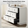 VINGLI White Dresser 6 Drawer, Wood Dresser for Bedroom, Chest of Drawers - 3 of 4