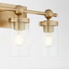 Quorum Lighting Lee Boulevard 3 - Light Vanity in  Aged Brass - 3 of 4