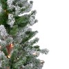 Northlight Pre-Lit Medium Flocked Alpine Artificial Christmas Tree - 4' - Clear Lights - 4 of 4
