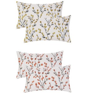 Unique Bargains Floral Pattern Decoration Pillow Cases for All Seasons 4 Pcs - 1 of 4