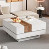 NicBex Modern 31.4" Square Coffee Table with Sliding Tabletop and Hidden Storage for Living Room - 3 of 4