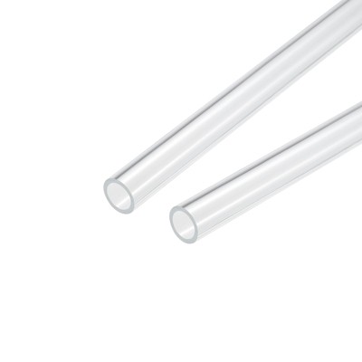 Unique Bargains Lamp Lantern Water Cooling System Acrylic Rigid Round Tubes 2 Pcs 10"