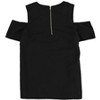 bar III Womens Cutout Off the Shoulder Blouse, Black, XX-Small - 2 of 2