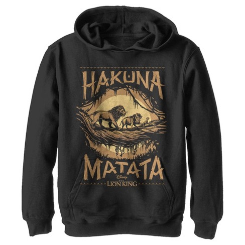 Boy s Lion King Hakuna Matata Jungle Trio Pull Over Hoodie Target