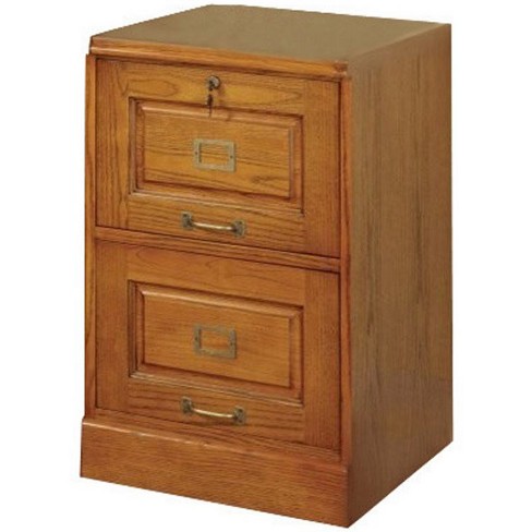 2 Drawer Lateral File Cabinet In Warm Honey Brown Bowery Hill