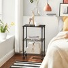 3-Tier Printer Stand Rolling Office Printer Cart with Metal Frame - 2 of 4