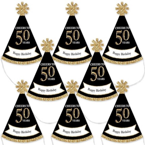 50th birthday clip art black and white