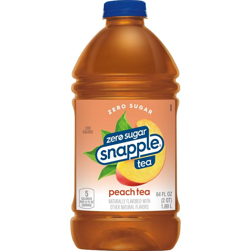 Snapple Zero Sugar Peach Tea - 64 fl oz Bottle, 3 of 7