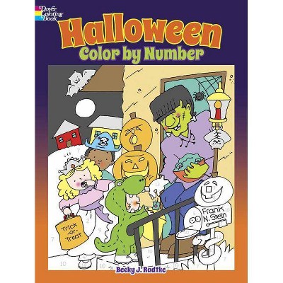 Halloween Color by Number - (Dover Children's Activity Books) by  Becky J Radtke (Paperback)