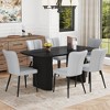 7-Piece Dining Set with MDF Table and 6 PU Chairs - 2 of 4