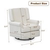 Swivel Glider Rocker Recliner,Swivel Recliner,Nursery Glider Chair, Soothing Rocking Motion - 2 of 4