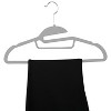 Simplify 24pk Razor Velvet S-Shaped Suit and Shirt Hanger Gray: Multipurpose for Belts, Tank Tops, Dresses, Adult Use - 4 of 4