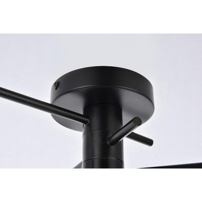 Xavier 3-Light Adjustable Black Metal Flush Mount for Indoor/Outdoor