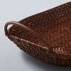 Dark Rattan Décor Tray with Handles Brown - Hearth & Hand™ with Magnolia - image 4 of 4