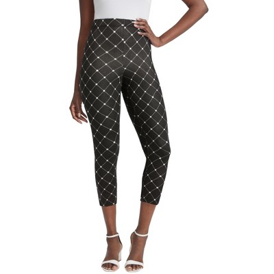 Jessica London Women's Plus Size Everyday Stretch Cotton Capri Legging