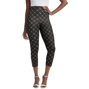 Jessica London Women's Plus Size Everyday Stretch Cotton Capri Legging - 1 of 4