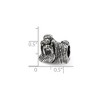 Black Bow Jewelry Sterling Silver Shih Tzu Bead Charm - 3 of 4