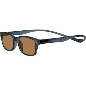 Magz Greenwich Magnetic Front Connecting Polarized Sun OR Bi-Focal Sunglasses in Rainbow Stripe Multi-Color Black - 1 of 4