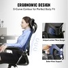 Ergonomic Office Chair Adjustable Lumbar Support Mesh Back Flip-Up Arms for Home Office -3irtyhousy - 2 of 4