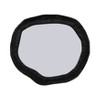 Modern Irregular Wall Mirror - Textured Frame - Glass & Metal - Contemporary Accent Mirror for Home, Office, Bedroom, Living Room - 1" Black - 2 of 4
