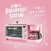 Nostalgia 3-in-1 Retro Breakfast Station - Includes 5 Cup Coffee Maker, Non-Stick Ceramic Griddle, and 4-Slice Toaster Oven - 2 of 4
