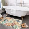 Washable Rug Vintage Floral Floor Carpet with Anti Slip Backing - 2 of 4