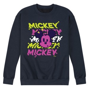 Men's - Disney - Mickey Stacked Graphic Fleece Sweatshirt - 1 of 4