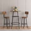 NicBex Bar Table and Chairs Set for 2 Modern 3 Piece Counter Height Table & 2 Bar Chairs for Small Space,Dining Room - 4 of 4