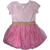 Disney Toddler/Little Girl's Princess Short Sleeve Casual Tulle Dresses - 4 of 4