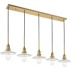 Elegant Lighting Waltz 5 light brass Pendant - 3 of 4