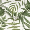 Midsummer Fern Lush White and Green Tropical Leaves Paste the Wall Wallpaper - 3 of 4