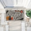 Stupell Industries Stay for a Spell Spooky Welcome Printed Outdoor Imitation Sisal Floor Mat, design by Laura Marshall - 4 of 4