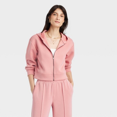 Blush pink hoodie womens online