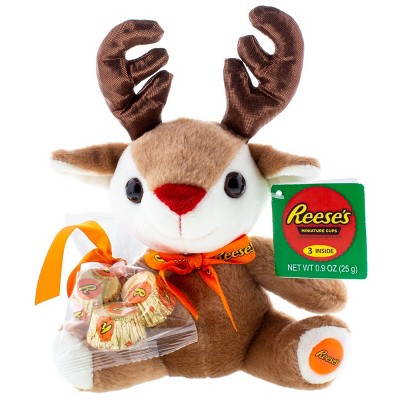 Reese's Holiday Reindeer Plush with Reese's Cups - 0.9oz