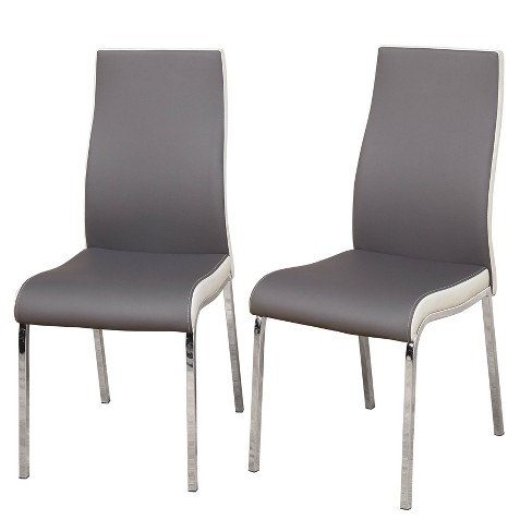 Grey contemporary dining discount chairs