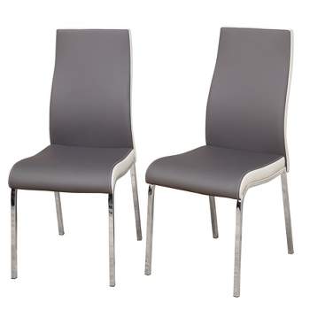 Set of 2 Nora Contemporary Dining Chairs - Buylateral
