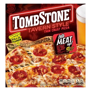 Tombstone Tavern Style Let's Meat Up Frozen Pizza - 19.8oz - 1 of 4