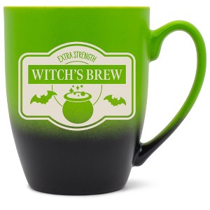 100 North Magic Potion 10 Ounce Green and Black Two Toned Ombre, Comfortably Fits Your Hands, Ceramic Tea Coffee Cup Mug, Witch's Brew - 1 of 1