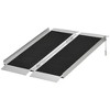 HOMCOM Aluminum Skidproof Portable Wheelchair Ramp for Home, Steps, Doorways, Carpeted Foldable Handicap Ramp, Strong Load-Bearing Threshold Ramp - 4 of 4