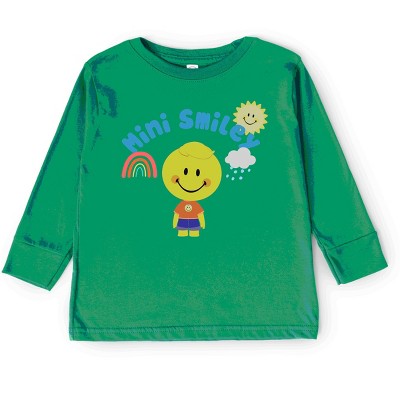 The Juniper Shop Mini Smiley Rainbow Cloud Lumi Toddler Long Sleeve Tee