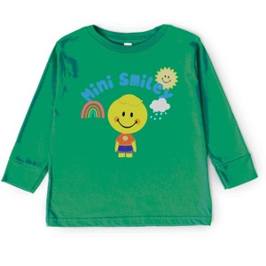 The Juniper Shop Mini Smiley Rainbow Cloud Lumi Toddler Long Sleeve Tee - 1 of 4