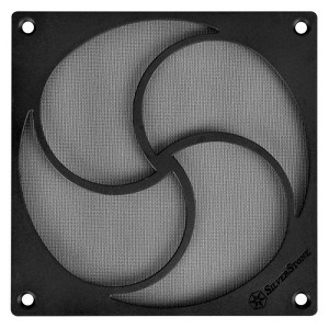 SilverStone Technology   140mm size HiFlow filter with magnet Black - 1 of 4