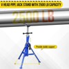 2500 LB Heavy Duty Pipe Stand, Pipe Jack Stand, Head Jack Stand with Portable Folding Legs, 28-52 in Height Adjustable 1/8 in-12 in Capacity - 3 of 4