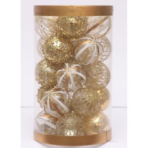 25-Pack Shatterproof Christmas Ball Ornaments, 2.36-Inch 6-Color Mixed Set for Holiday Displays and Table Centerpieces - 1 of 1