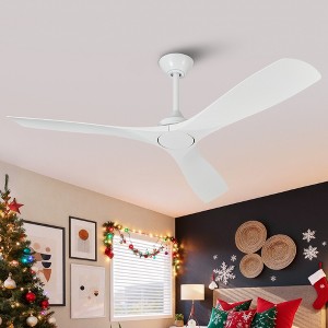 Parrot Uncle 52" Modern Indoor/Outdoor Ceiling Fan with Remote - 1 of 4