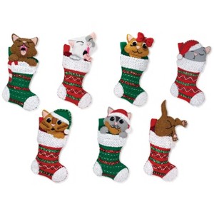 Playful Kittens Felt Garland kit from MerryStockings - 1 of 2