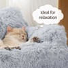Mewoofun Pet Beds Durable Pet Couch Bed for Cats, Small Dogs, Soft Calming Sofa, with Non Slip Bottom and Washable Design, Gray, 30"*18"*13" - 2 of 4