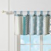 Greenland Home Fashions Thalia Stylized Florals and Geometric Prints Bohemian Ultimate Comfort Valance 84"x21" Blue - 3 of 4