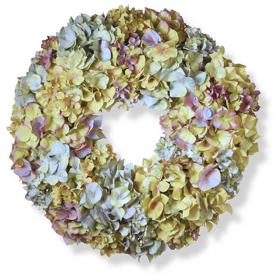 Mixed Hydrangea Wreath (18.5")