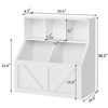Coolmee Kids Bookshelf and Toy Storage, Toy Organizer with Storage Cabinet and Shelf, Toddler Book Shelf for Kids Rooms, Playroom, Bedroom, Nursery - 2 of 4